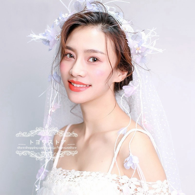 ウエディングベール ショートベール 安い 結婚式ベール 花嫁 フェイスアップ フラワーベール 披露宴 二次会 ブライダルベール オフホワイト チャペルベール 花冠 通販 Lineポイント最大0 5 Get Lineショッピング