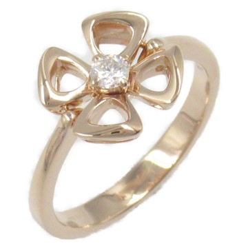 BVLGARI 寶格麗 18K玫瑰金 1PD鑽石 Fiorever 戒指 54 【二手名牌BRAND OFF】