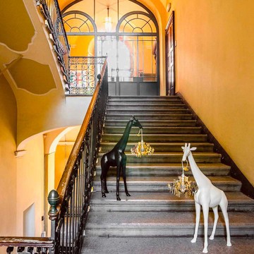 義大利 QEEBOO 長頸鹿造型落地燈 XS - 白