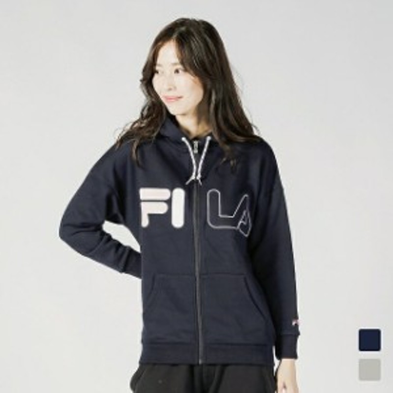 フィラ レディース スウェットフルジップパーカー (FL-9C25038TJ) FILA