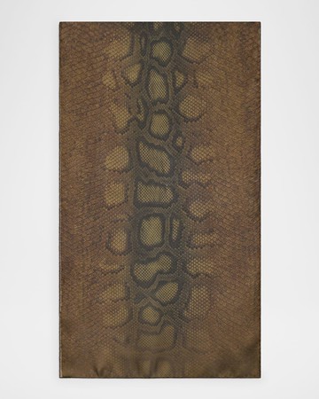 Python-Print Silk Scarf