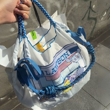 日系ballchain新品 kitty 50周年可愛單肩包 貓咪刺綉手提袋 環保袋 購物袋 日常出行 休閑袋 交換禮物