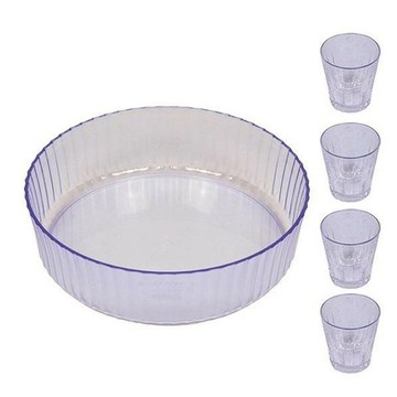 PEARL LIFE 珍珠金屬 Ryo Ao 素麵碗/湯碗  透明色  4個