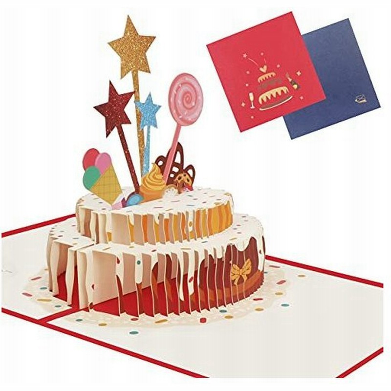 ポップアップバースデーカード メッセージカード 立体バースデーケーキ お誕生日ケーキ 誕生日カード バースデーカード 立体カード 飛び出すグリーティン 通販 Lineポイント最大0 5 Get Lineショッピング