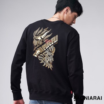 鬼洗 BLUE WAY – 潮流金屬鬼頭文字大學長TEE(黑)