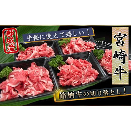 ふるさと納税 宮崎県 都城市 宮崎牛切り落とし1kg_MJ-2611_ (都城市) 牛肉 切り落とし 宮崎牛 和牛 国産 モモ肉 小分け 200g×5P