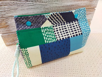 現代幾何拼接風格面紙套 /車用家用可掛式/居家裝飾小亮點