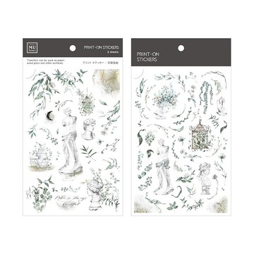 【Print-On Stickers 轉印貼紙】no.146-綠林祕境 | 插畫師系列