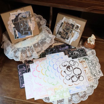 復古．粉彩咖啡組