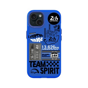 iPhone 15 Clear 激光藍 - 24 Hours of Le Mans - Graffiti