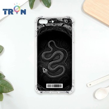 TRON IPhone 7/8 PLUS 黑白蛇圖騰 四角防摔載具殼 軟殼 手機殼