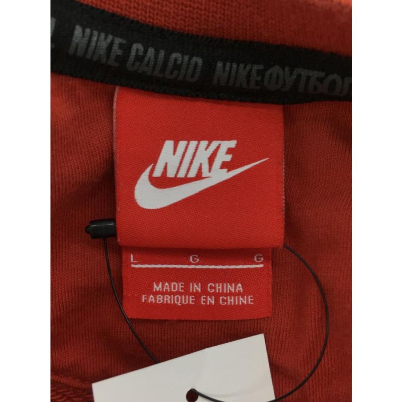 NIKE◇スウェット/fa150105nig/L/コットン/RED/無地 | LINEショッピング