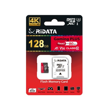 錸德Gamingcard MicroSDXCUHS-I U3_A1 128GB記憶卡