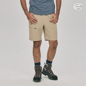 ADISI 男棉感彈性抗汙撥水短褲AP2211082 (M-2XL) 淺卡｜城市綠洲