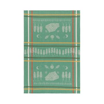 《NOW》純棉擦拭布-野營71x46cm-- 廚房抹布 清潔布 擦拭布 茶巾