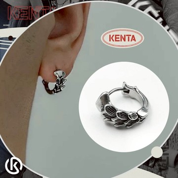 🌾健太選物🌾精刻羽翼爪耳環單支耳洞耳環耳環男生不鏽鋼耳環古銀耳環仿舊耳環造型耳環中性飾品抗敏