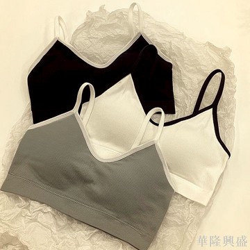 無痕內衣女夏天薄款抹胸固定式背心小胸聚攏防走光文胸防下垂裹胸