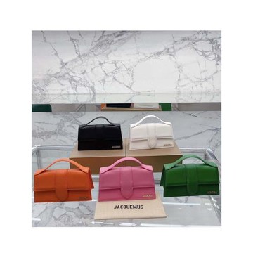 Jacquemus新款小眾設計法國時尚百搭翻蓋質感手提單肩斜挎小方包