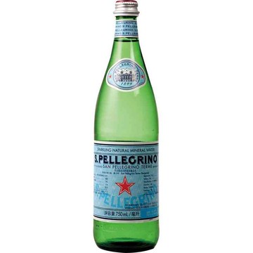 聖沛黎洛氣泡礦泉水750mlx12-玻璃瓶裝
