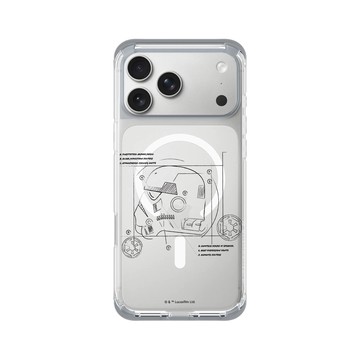 iPhone 17 Pro Max ClearX (MagSafe 兼容) 霜透灰 - 迪士尼-星際大戰 Star Wars - 風暴兵-線稿風格