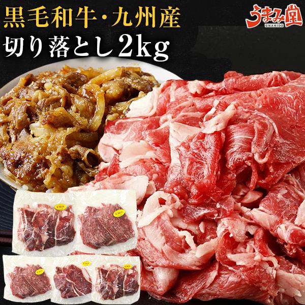 牛肉 九州産 黒毛和牛 切り落とし 2kg (400g×5) セット 宮崎 有田牧場 国産 送料無料 鍋 焼肉 プレゼント ギフト お取り寄せグルメ 高級 1kg 以上 [産直]