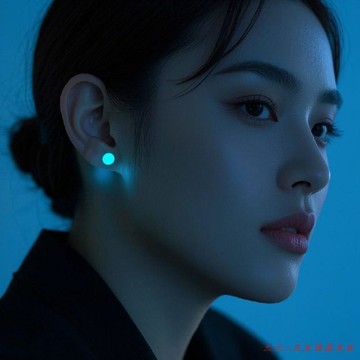 免運優選下殺💯發光耳釘夜光潮流女生明星長期耳釘搞怪夜光防過敏耳釘七彩美式