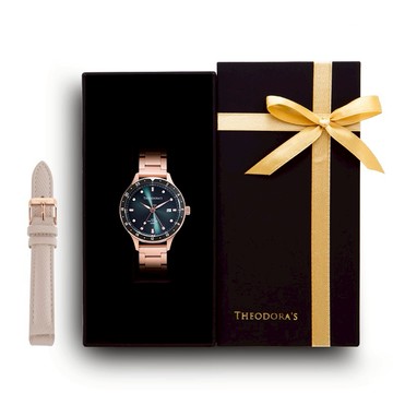 [送女生/生日禮物]【Theodora's】[可選色]限定禮盒Aeon-緣[小錶面]腕錶+替換錶帶2入組