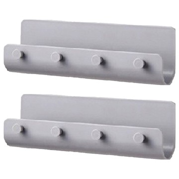 鑰匙掛勾架  ABS材質  灰色/白色  21.5*7*4公分  2個