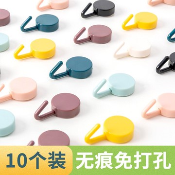 掛鉤強力粘膠墻壁免打孔釘廚房宿舍女房間貼勾創意神器浴室小粘鉤