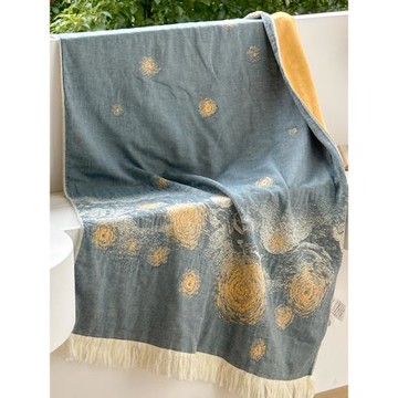 純棉紗布浴巾清新家用吸水毛巾全棉加大加厚情侶洗澡裹巾