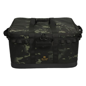 OWL CAMP 裝備箱 1000D強力牛津布 尺寸52cm x 40cm x 30cm 重量2.5kg  暗黑迷彩  1個  4層