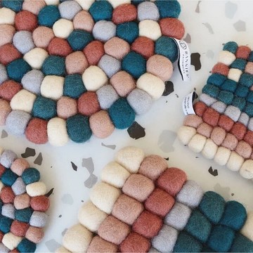 祕密花園 | 尼泊爾手工羊毛氈杯鍋墊