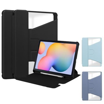 三星 SAMSUNG Galaxy Tab S6 Lite 2024 10.4吋 P620 P625 平板電腦保護套 筆槽 360度旋轉 多角度 皮套