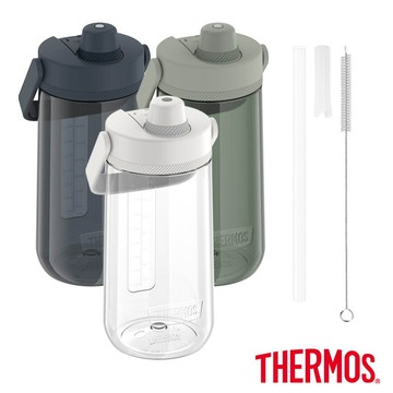 【THERMOS膳魔師】輕水瓶1200ml+吸管刷組(TP4349+Z-ICFITP434SET)
