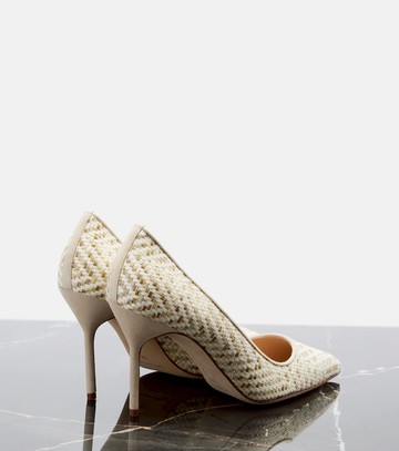 Manolo Blahnik BB raffia pumps