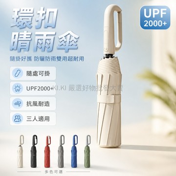 台灣出貨✨ 晴雨傘 手動 環扣設計 防紫外線 黑膠 折疊 學生適用 防曬防雨 加強龍骨 耐用
