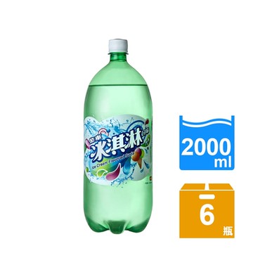 【金車/伯朗】冰淇淋汽水2000ml (6入/箱)