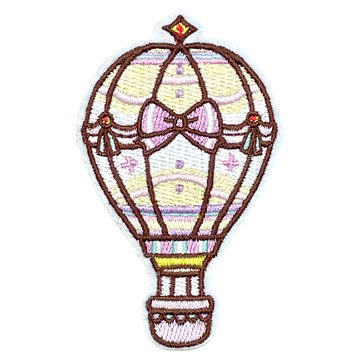 Hi 你好 刺繡貼紙  熱氣球公主  1張