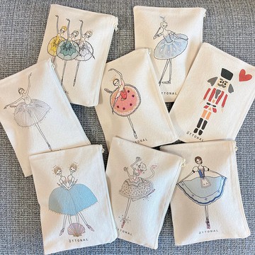 芭蕾舞女演員棉布袋