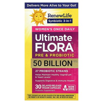 Renew Life, 特強消化支援™ 益生菌，500 億 CFU，30 粒素食膠囊