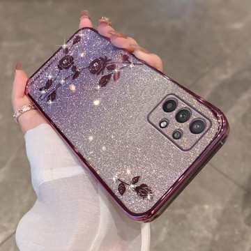 閃粉漸變三星A32手機殼女款適用Galaxya32新款高級感水鉆鏡頭全包網紅爆款全包防摔軟殼時尚高端奢華5g氣質潮