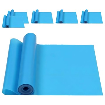 Yesse 健身瑜珈拉力帶 TPE材質 彈性伸縮 不易變形 方便收納  長150 x 寬16cm  藍色  1組