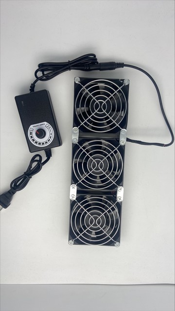 [玉山網] 現貨 2200轉速超靜音款可調速8公分x8公分排風扇 (三風扇並聯帶調速器) oo6