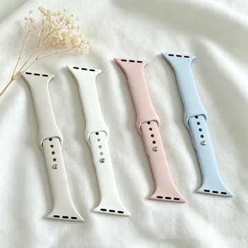 簡約超薄矽膠錶帶兼容 Apple Watch Ultra 3 49mm 系列 11 10 46mm 42mm 9 8 7
