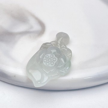 冰種翡翠花吊飾  | 天然緬甸玉翡翠A貨