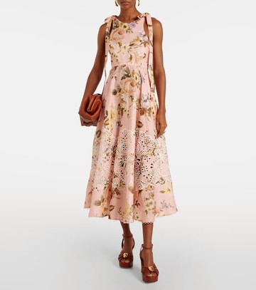 Zimmermann Acacia broderie anglaise linen midi dress
