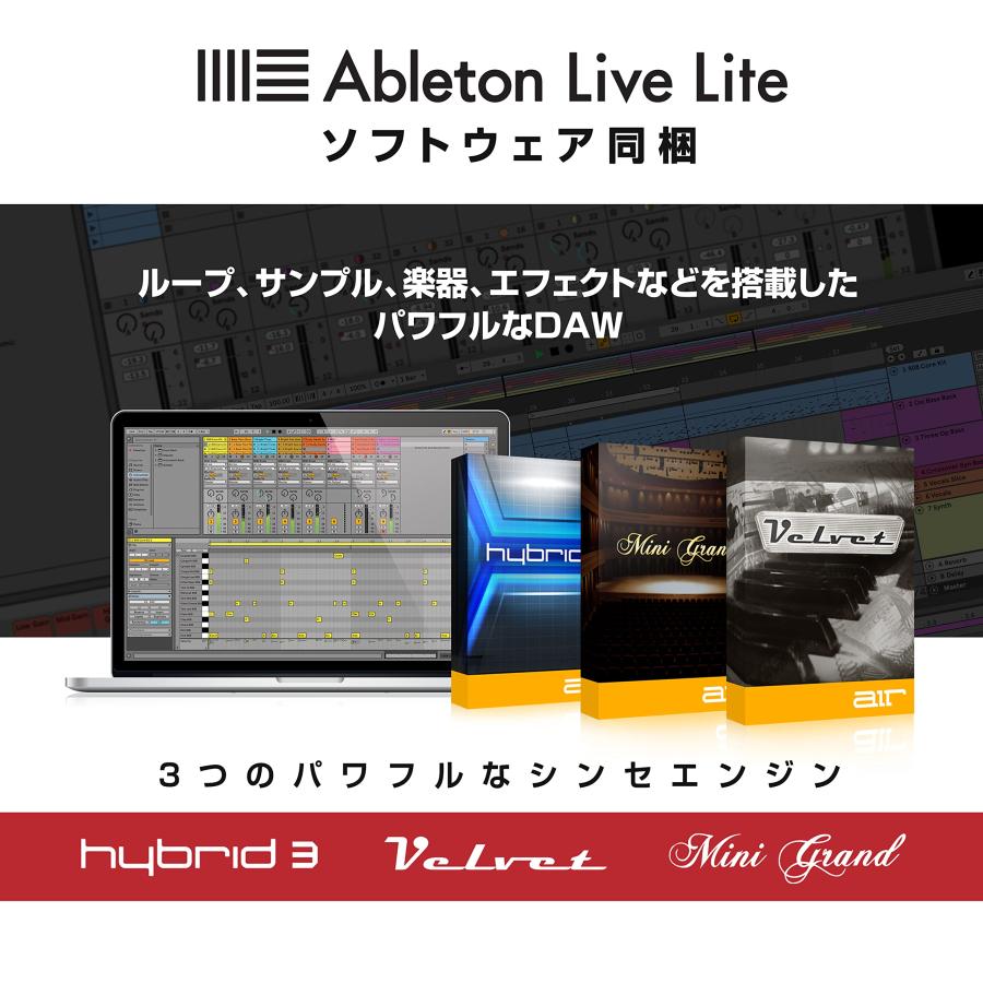 Akai Professional USB MIDIコントローラー 64個のRGBパッド MIDIミキサー Ableton Live Lite付属 A