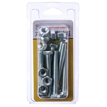 738 六角機械牙螺絲 附帽 M6X45mm 8組