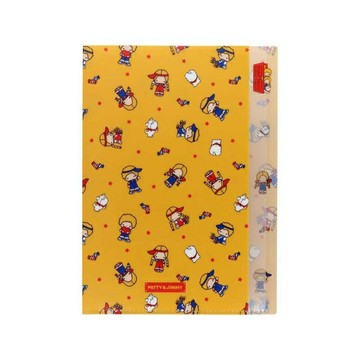 【震撼精品百貨】彼得&吉米Patty & Jimmy~日本SANRIO三麗鷗 彼得&吉米A4五層造型資料夾-復古*82189