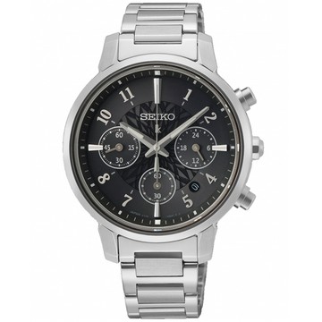 SEIKO Lukia 內斂黑 太陽能計時腕錶 錶 手錶 送禮 (SSC905J1/V175-0FC0D)
